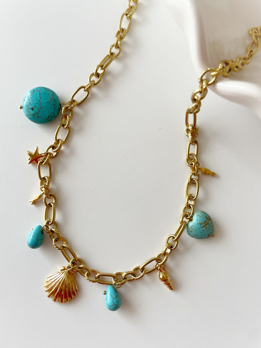 Marishell Acqua Necklace