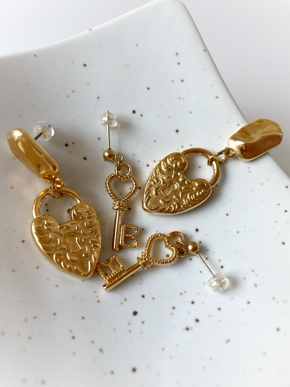 Locked in Love Earrings