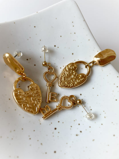 Locked in Love Earrings