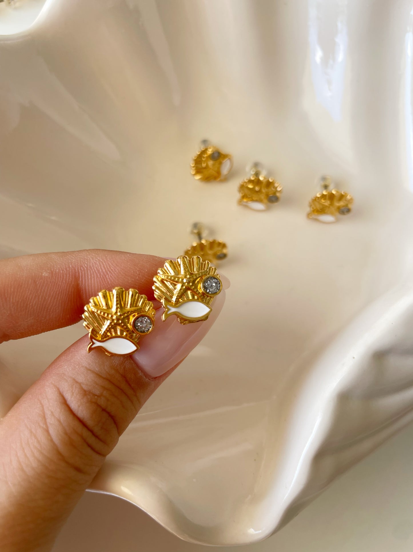 Tiny Sea Earrings