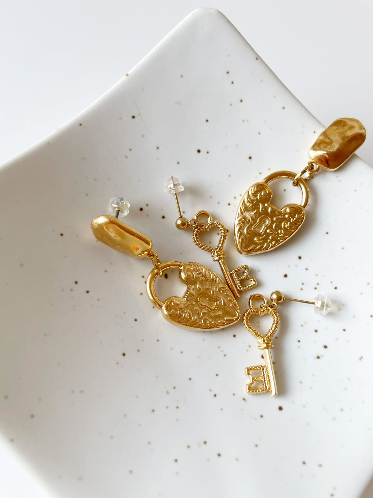 Locked in Love Earrings