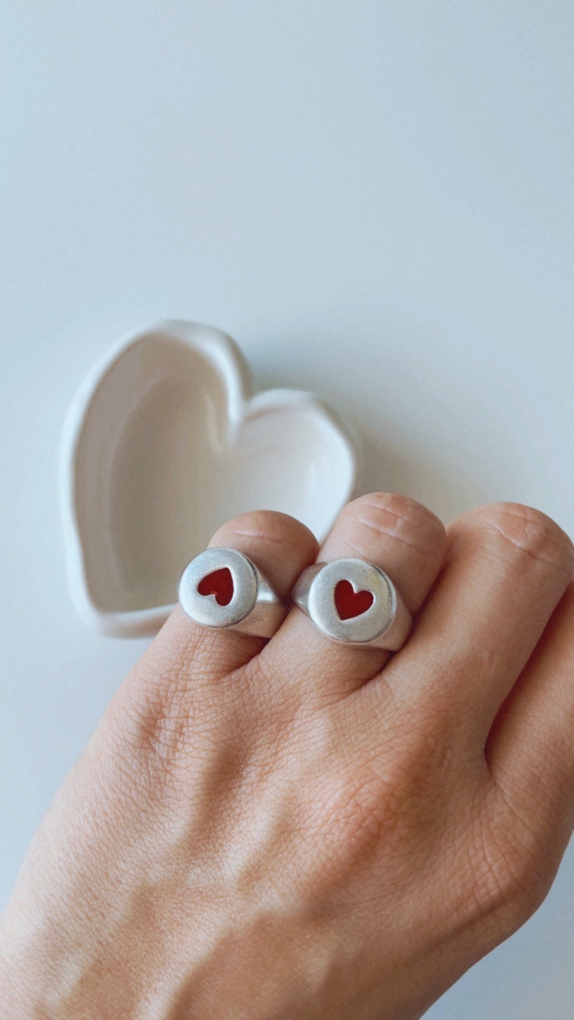 Red Heart Silver