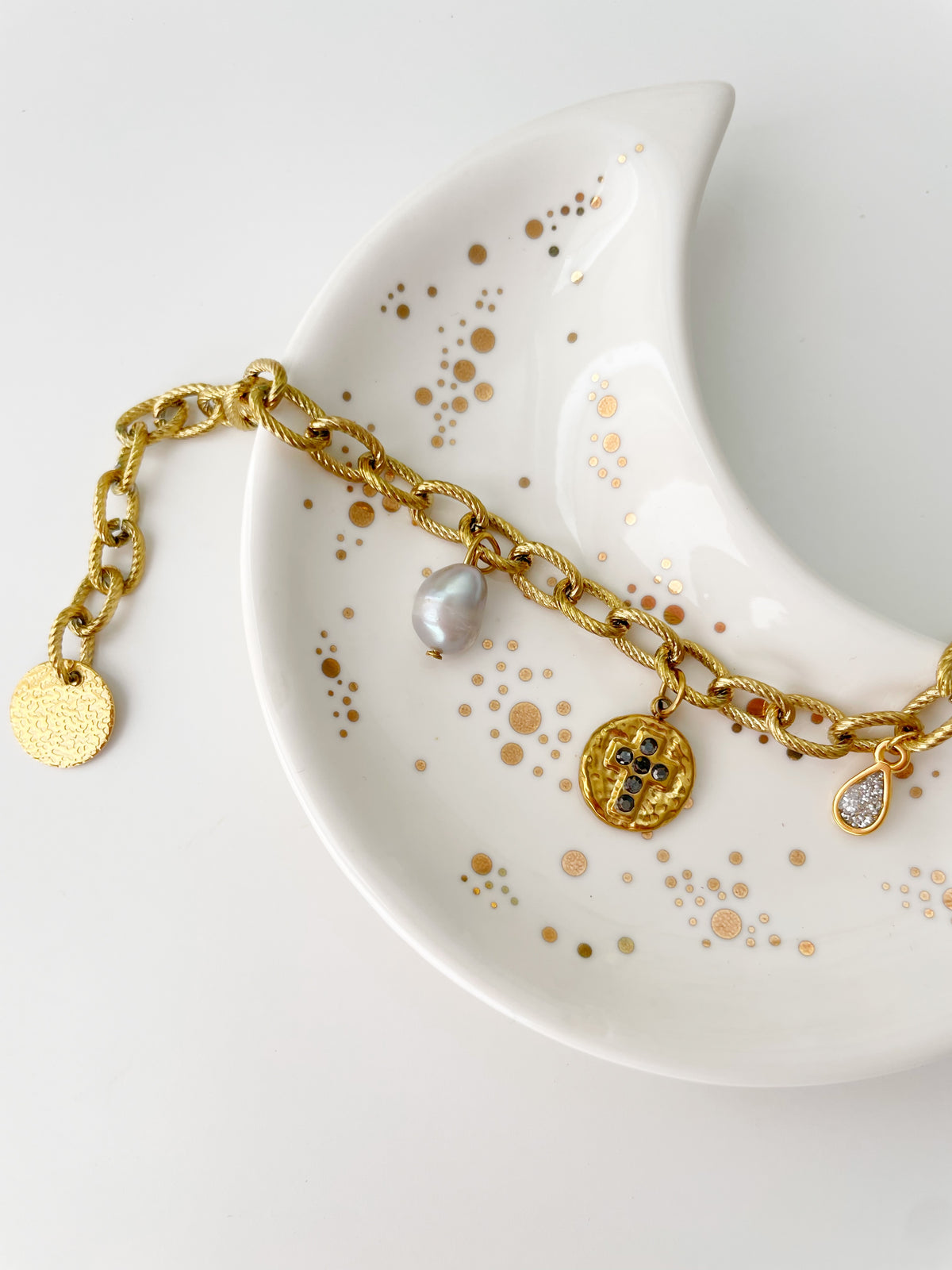 Golden Cross Bracelet