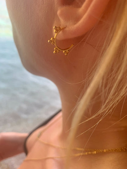 Tiny Sun Earrings