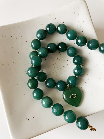 Emerald Heart Necklace