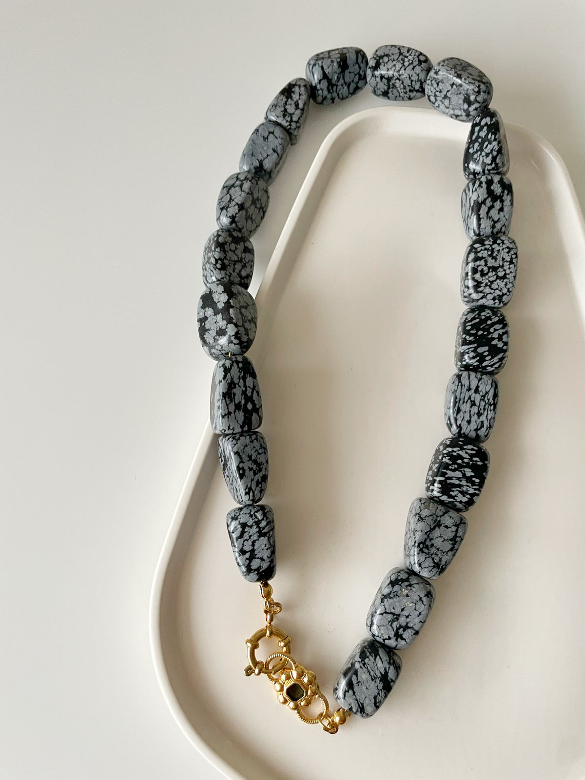 Dark Marble Necklace