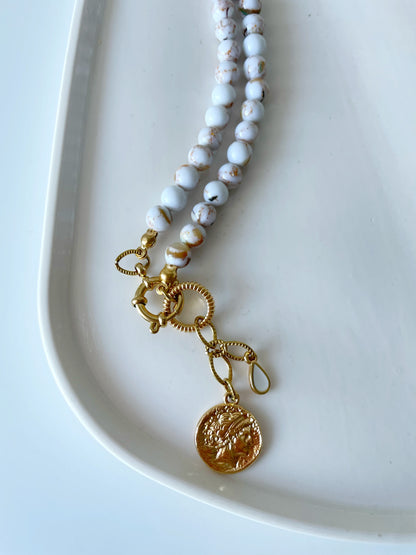 Marble Coins Necklace