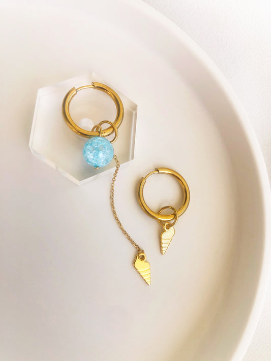 Ocean Shell Hoops