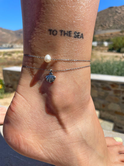 Pearl & Shell Anklets