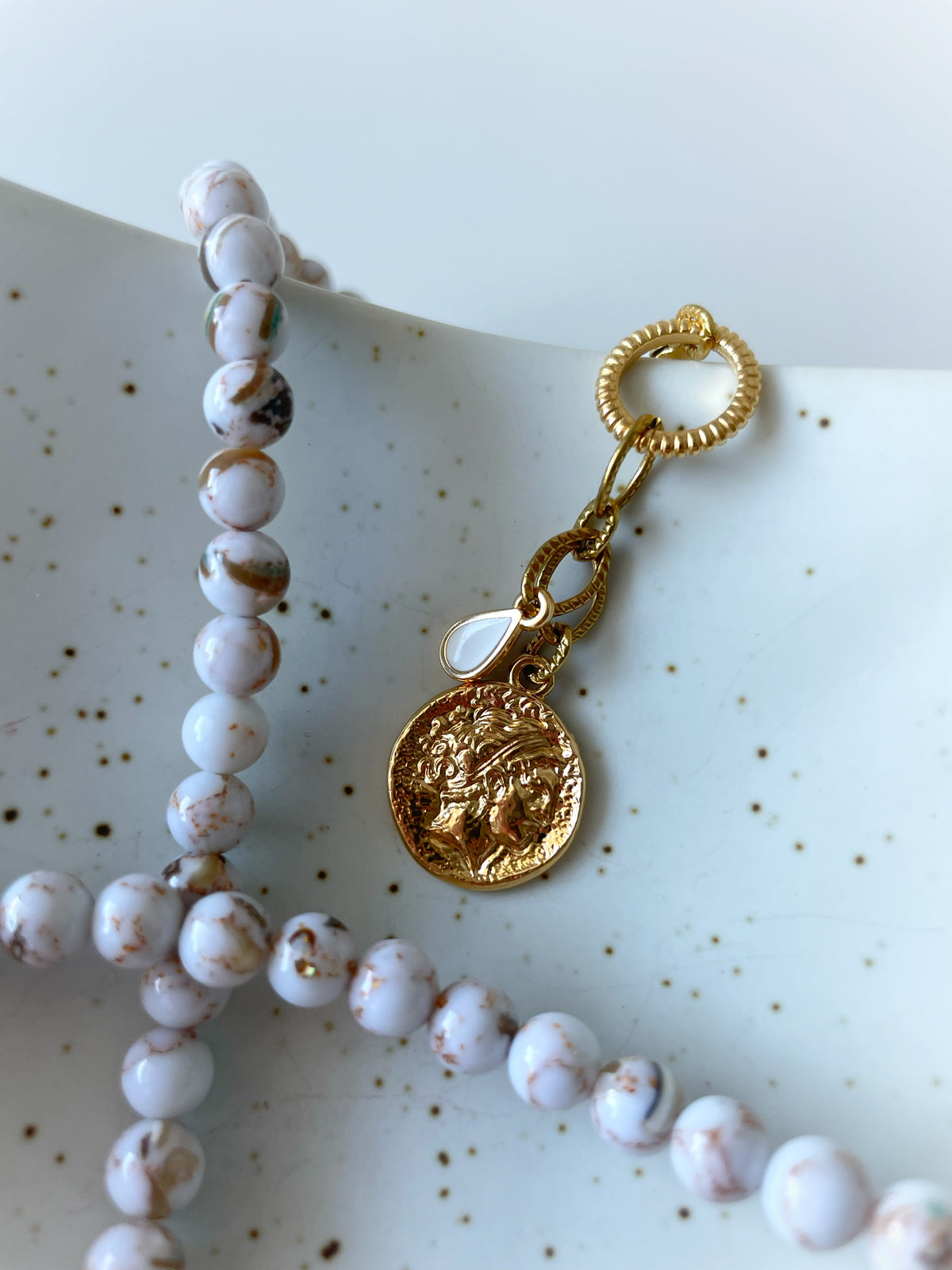 Marble Coins Necklace