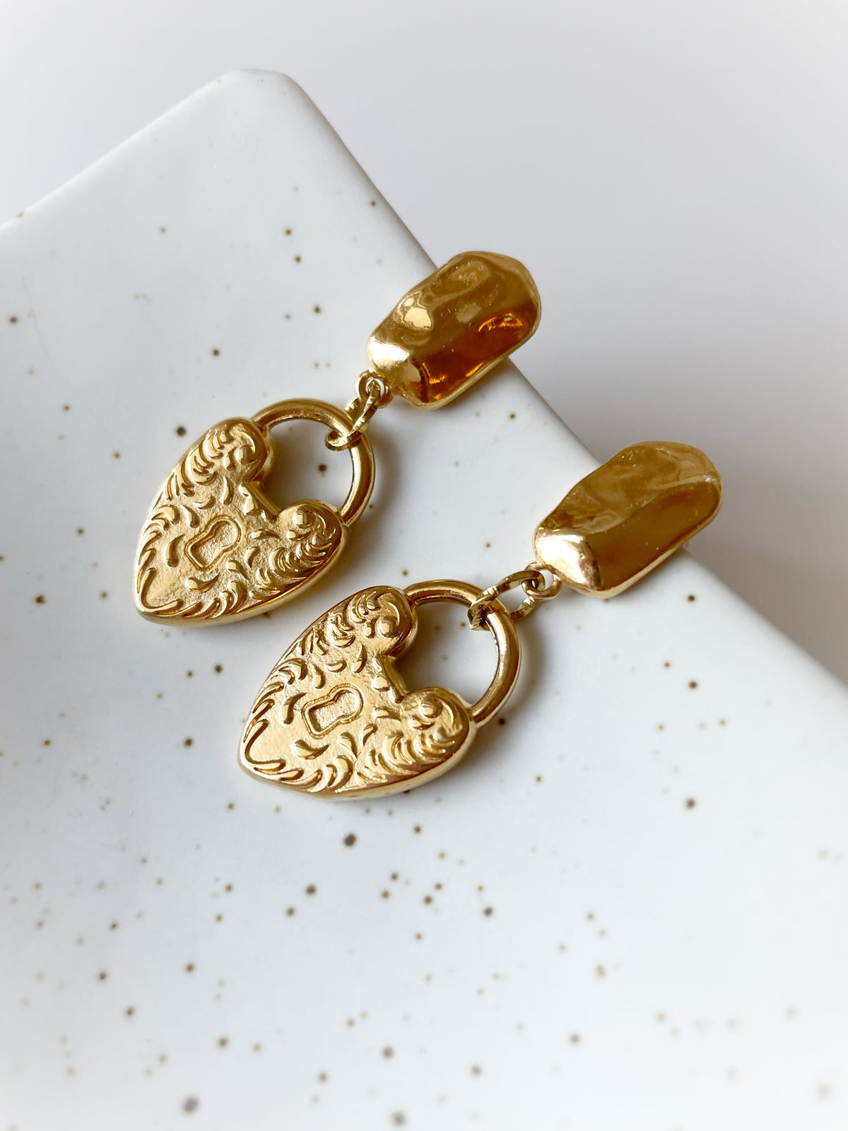 Locked in Love Earrings