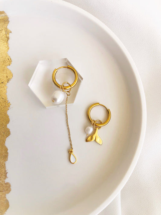 Pearl Siren Hoops