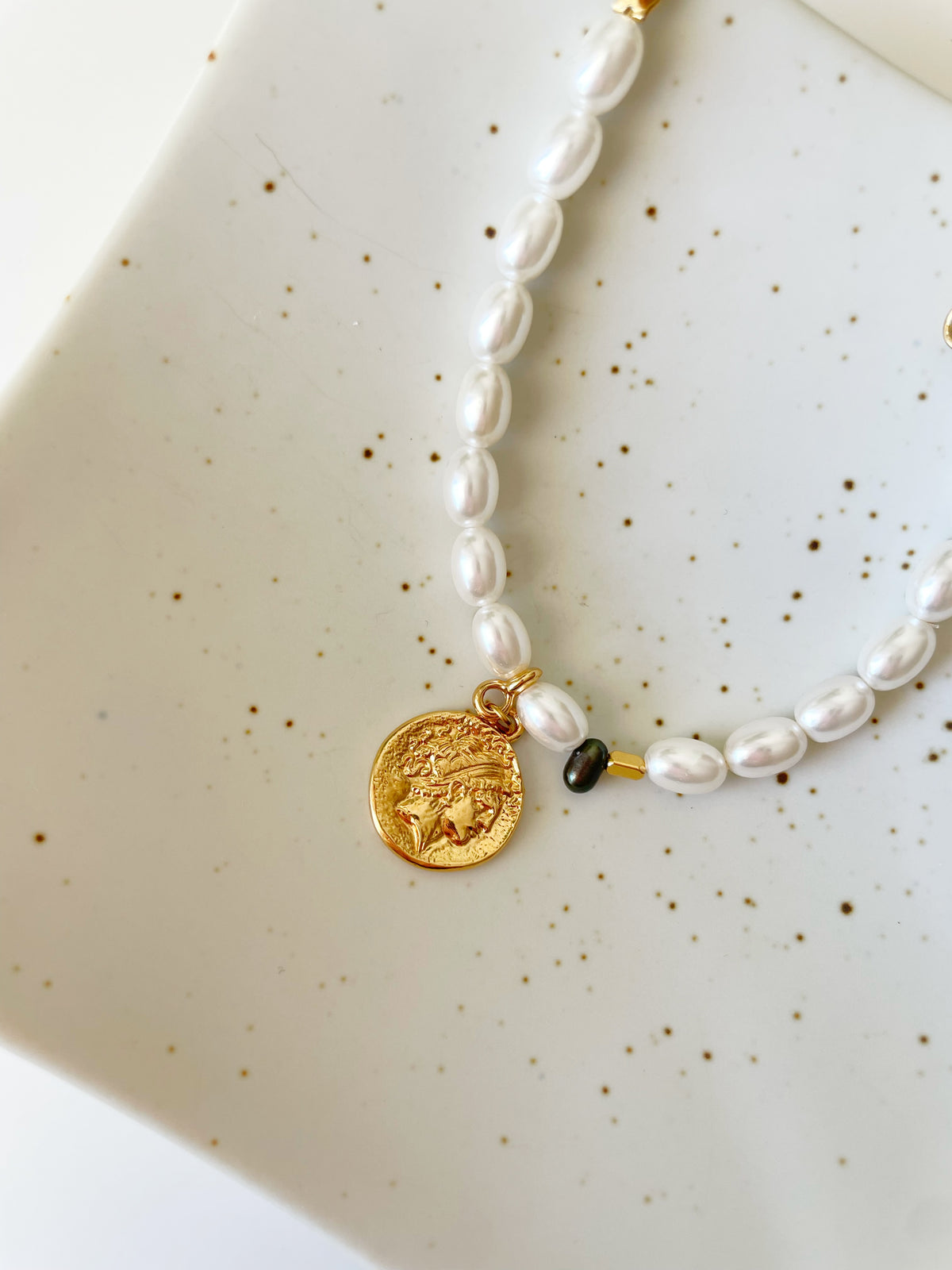 Pearl Medallion Bracelet