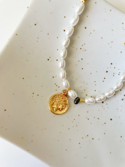 Pearl Medallion Bracelet