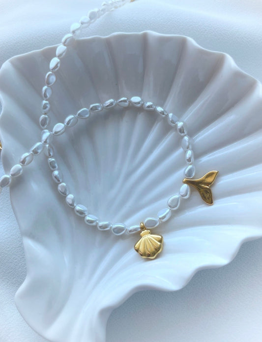 Golden Mermaid Necklace