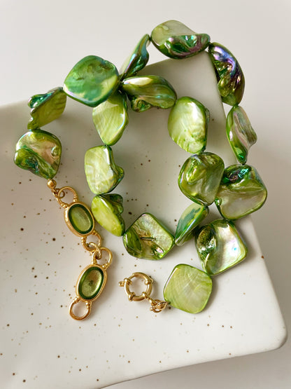 Pearl Green Necklace