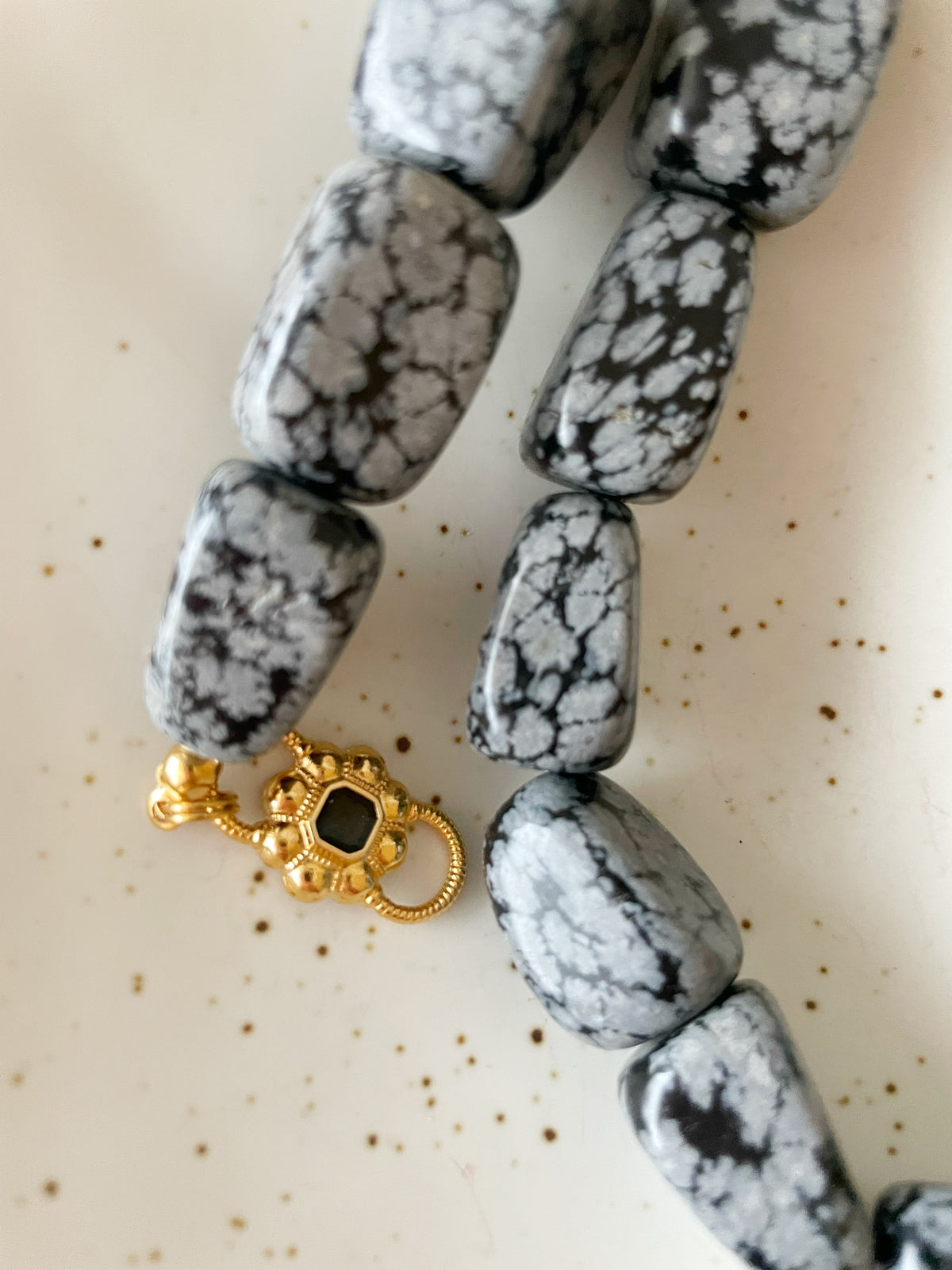 Dark Marble Necklace