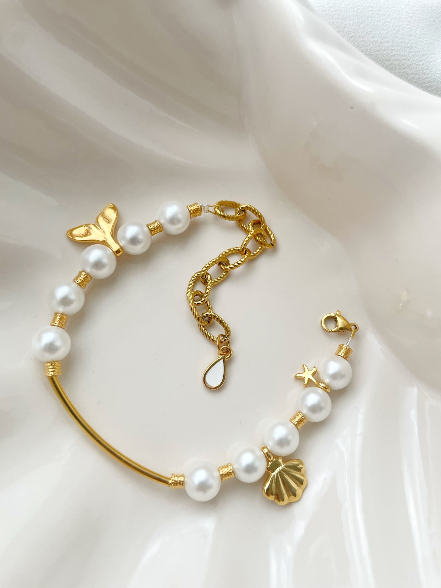 Pearlise Bracelet & Anklet