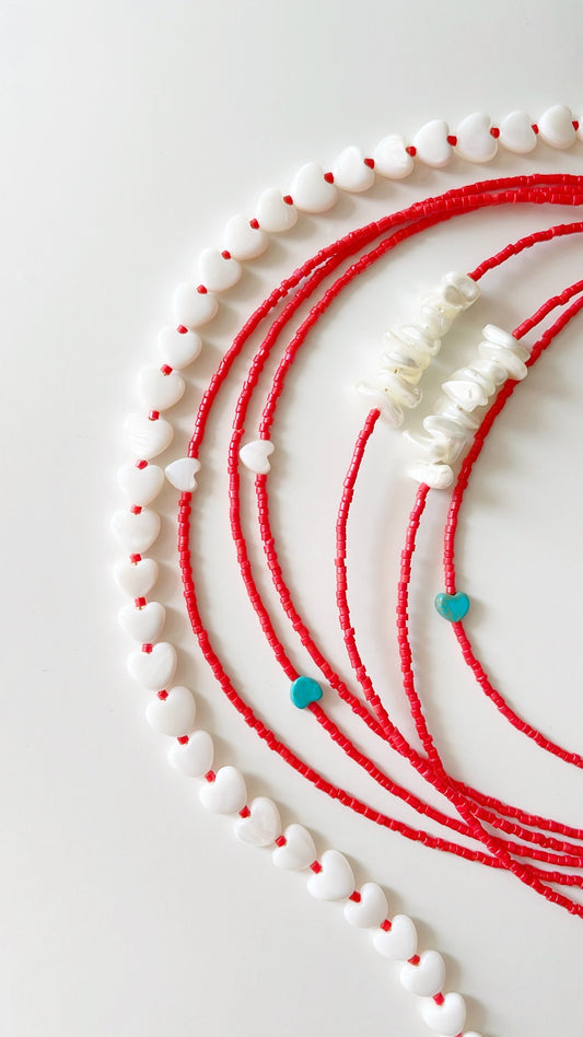 Hearts in Color Necklaces