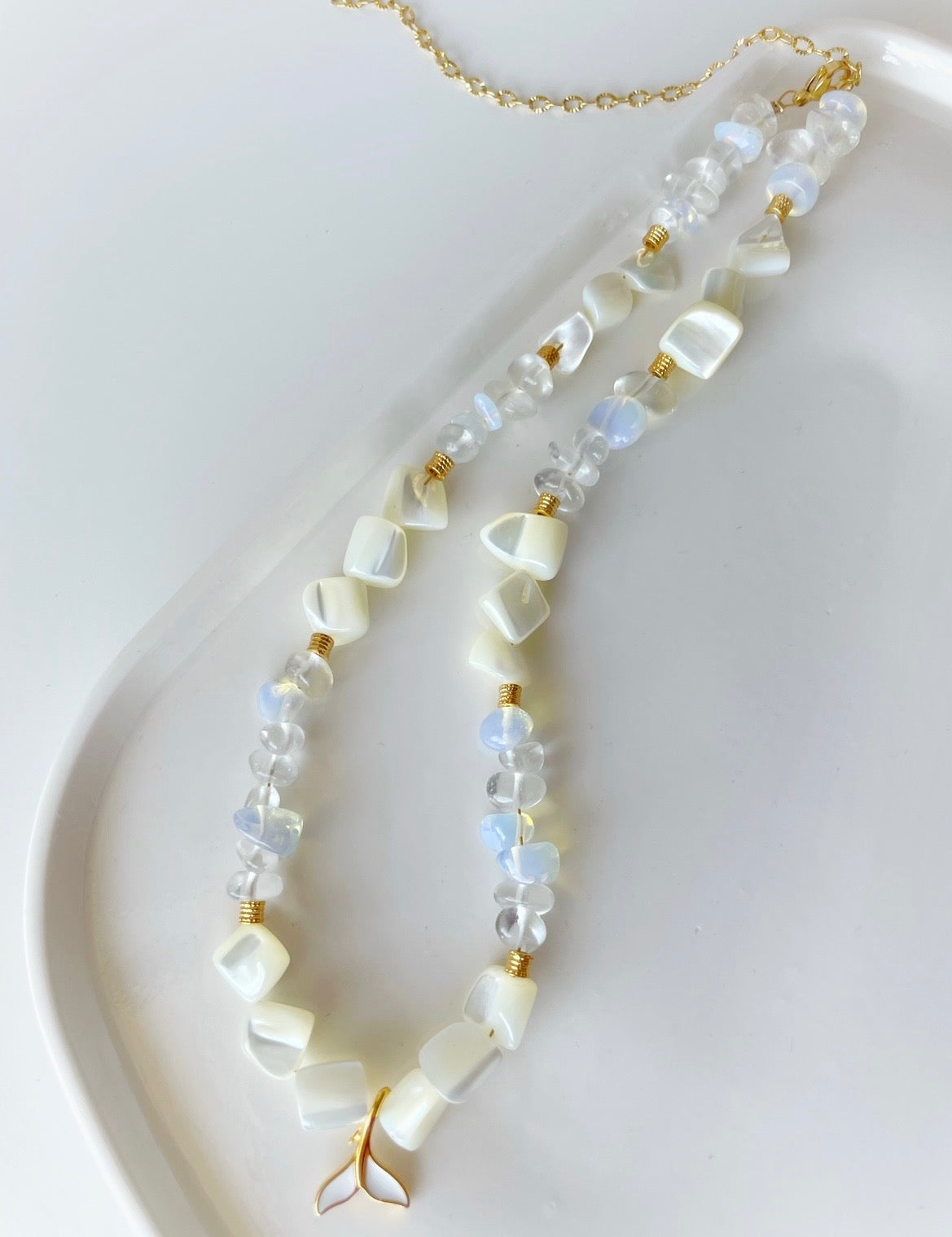 White Ariel Necklace