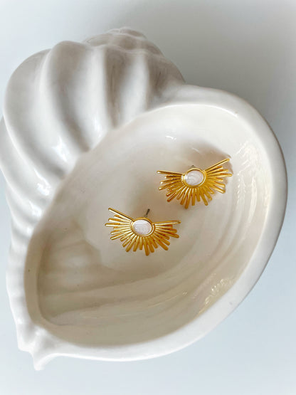 Soleit White Earrings