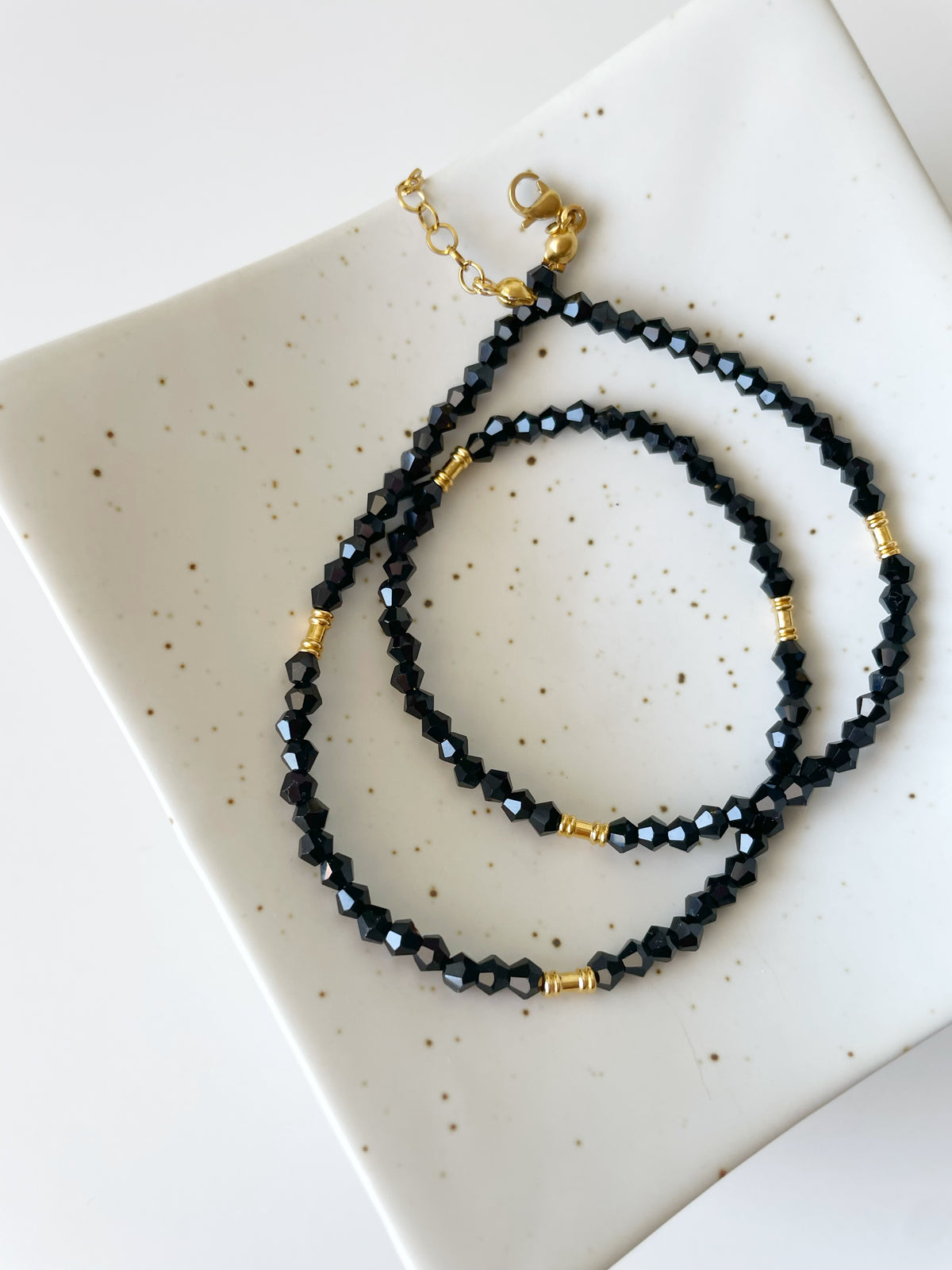 Noir Drop Necklace