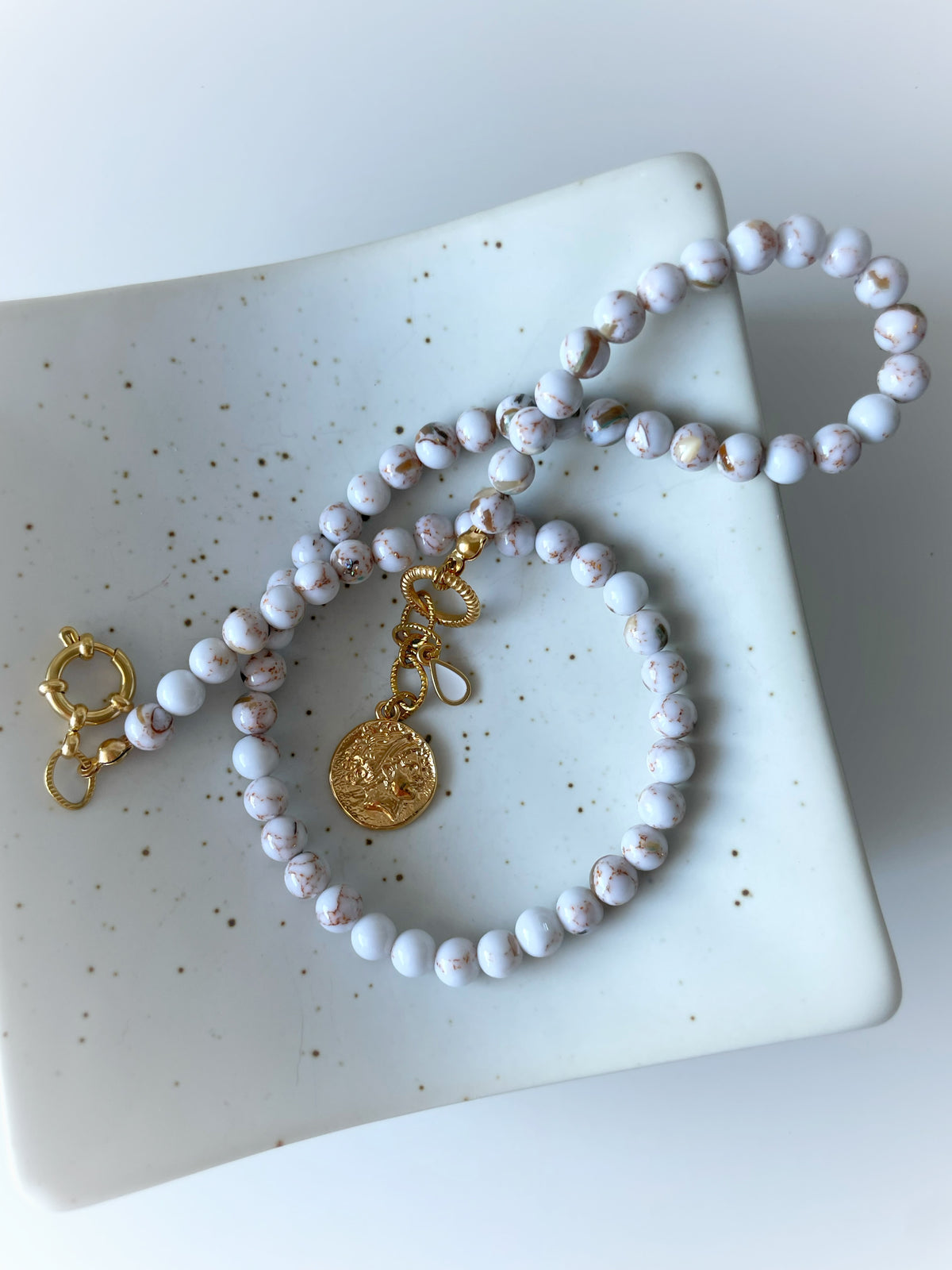 Marble Coins Necklace