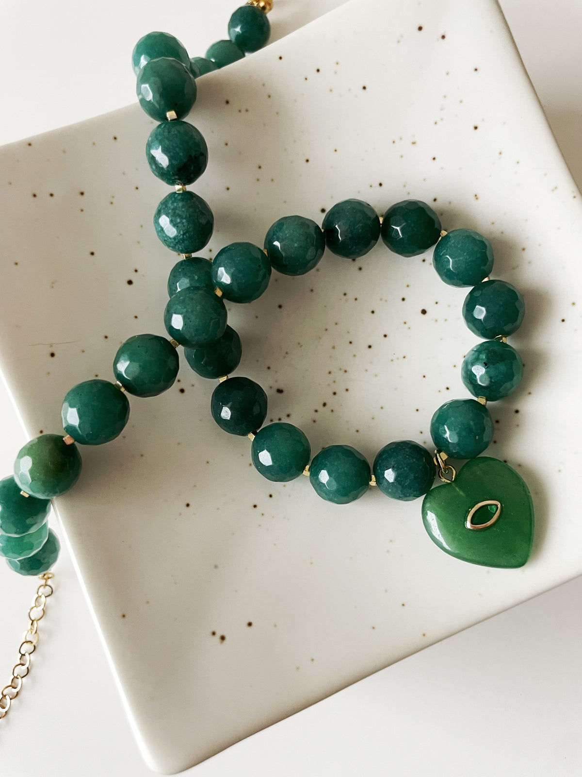 Emerald Heart Necklace