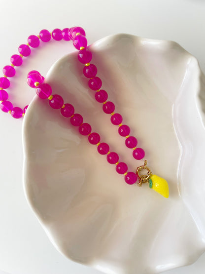Pink Lemonade Necklace